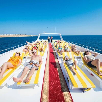 Elite VIP Cruise Hurghada – Luxury Boat Trip to Orange Bay with Lunch