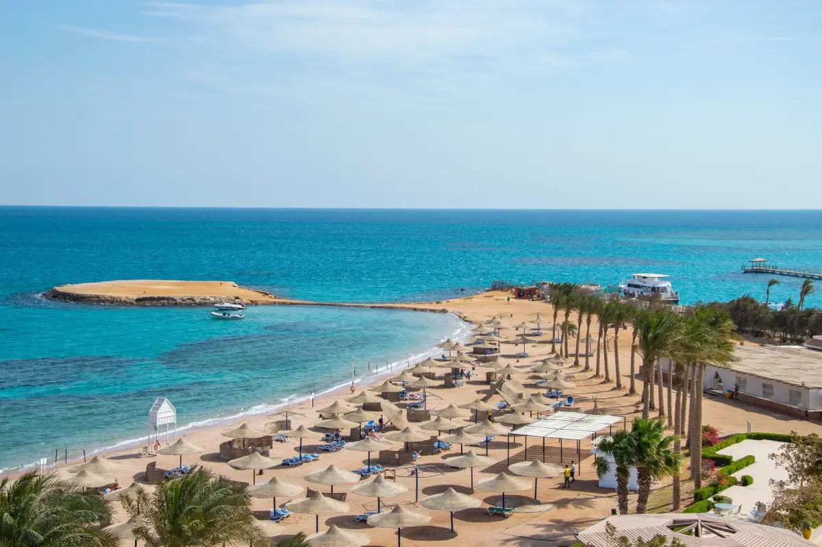 Strand auf Paradise Island bei Hurghada