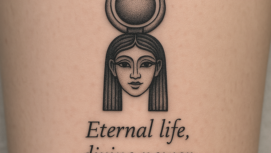 Hathoor ggodess tattoo