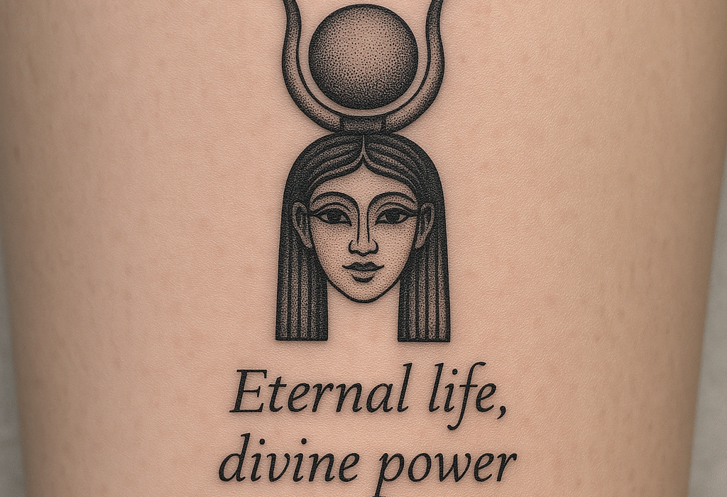 Hathoor ggodess tattoo