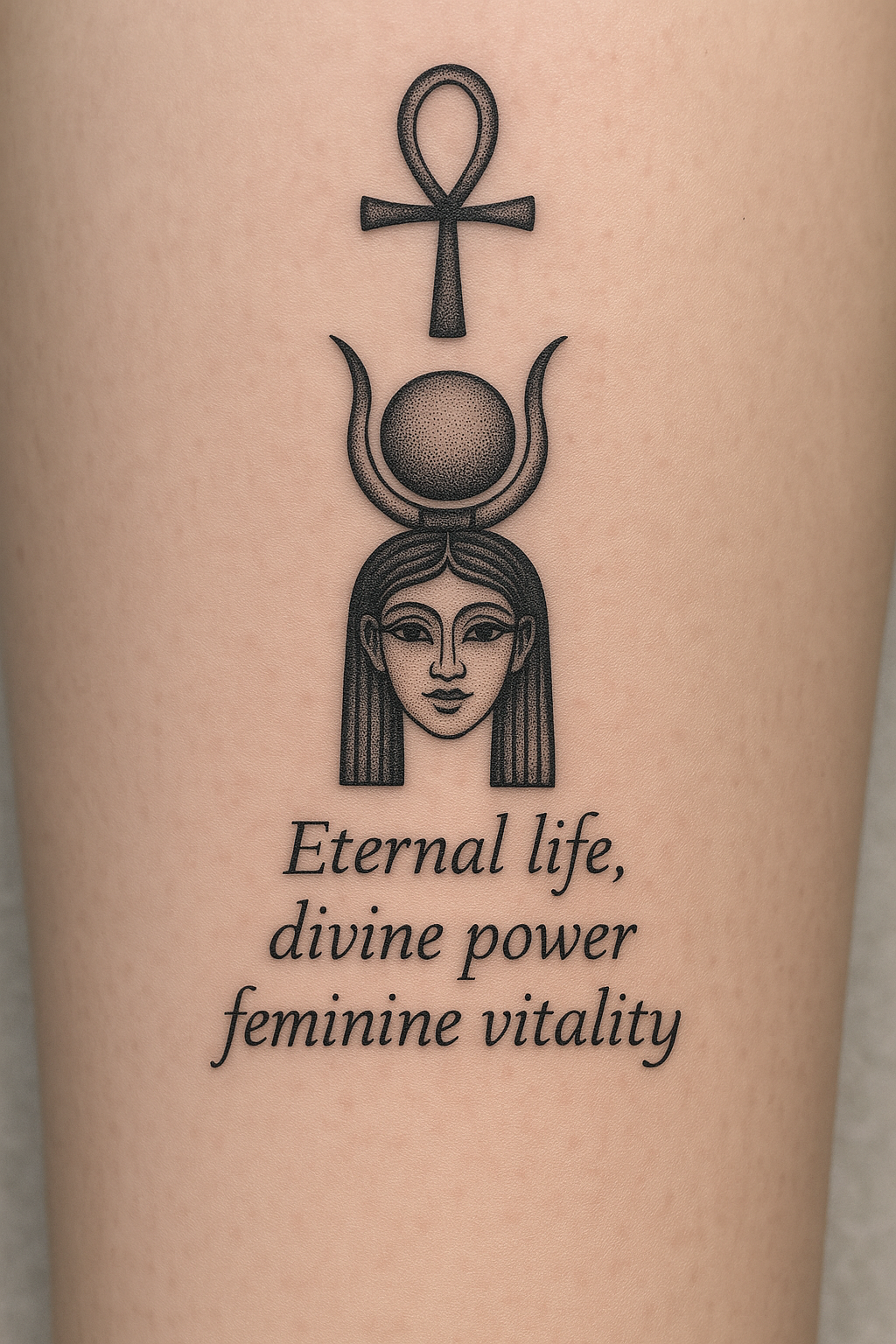 Hathoor ggodess tattoo